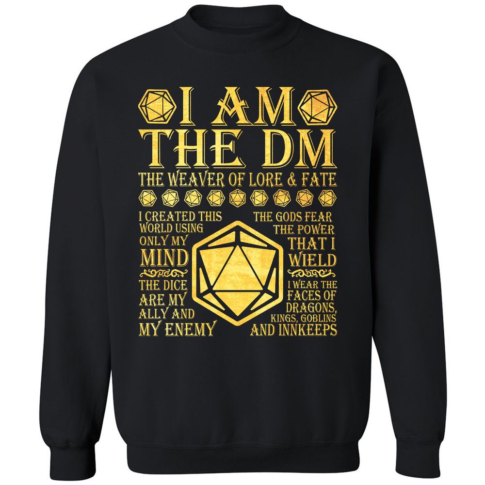 I Am The DM Classic Unisex Sweatshirt - Black - 1