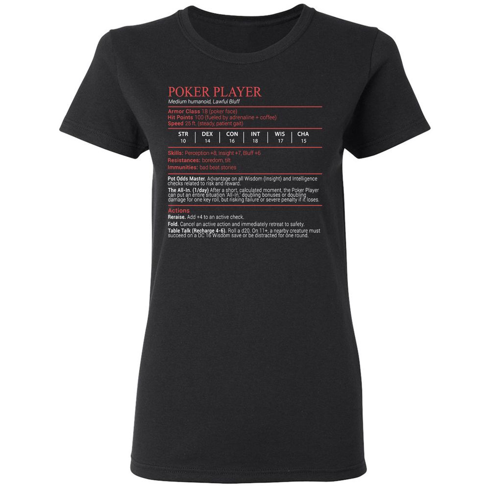 Poker Player Stats Block - Black - 1