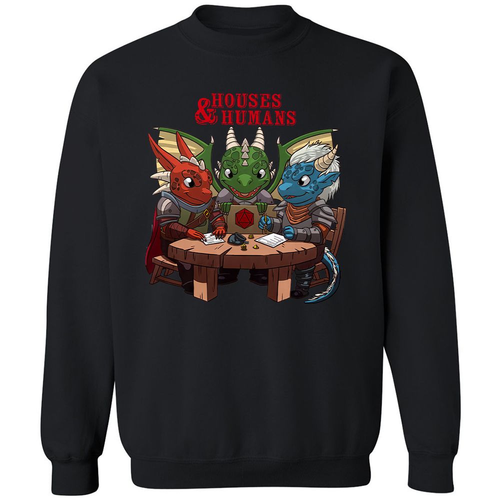 Houses & Humans Classic Unisex Sweatshirt - Black - 1