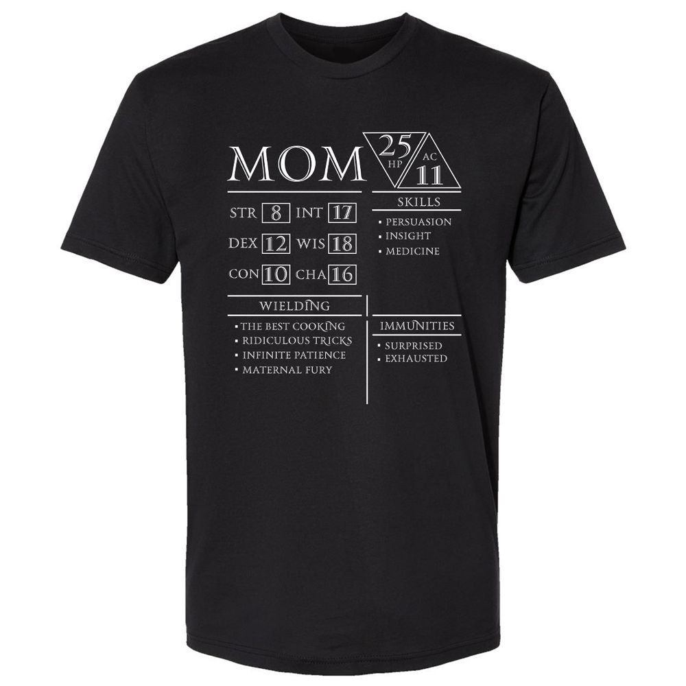 Mom Stats - Black - 1