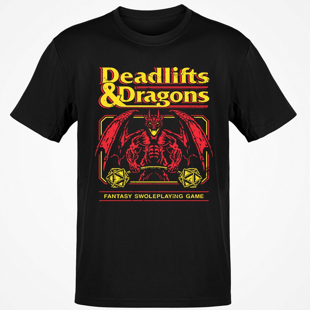 Deadlifts And Dragons Classic Unisex T-Shirt - Black - 1