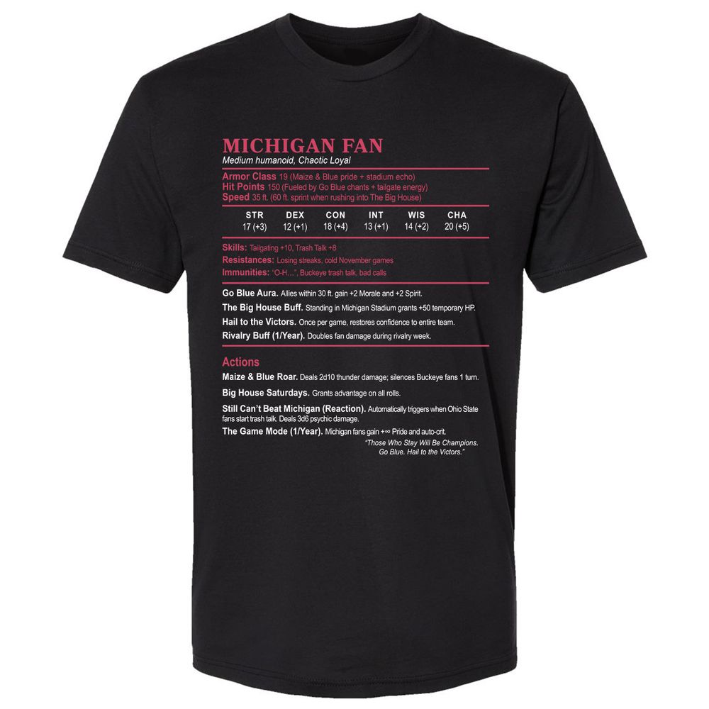 MICHIGAN FAN Premium Unisex T-Shirt - Black - 1