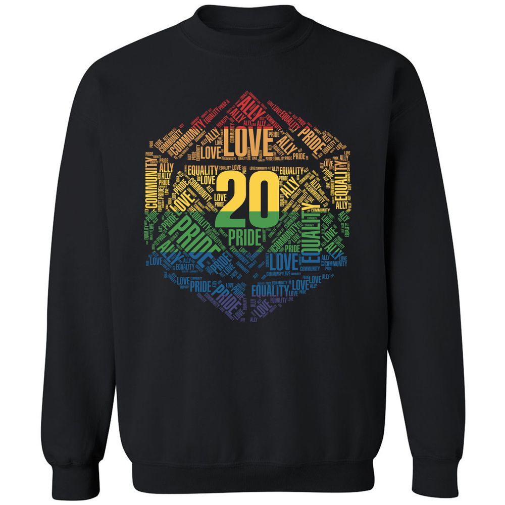 D20 Pride Classic Unisex Sweatshirt - Black - 1