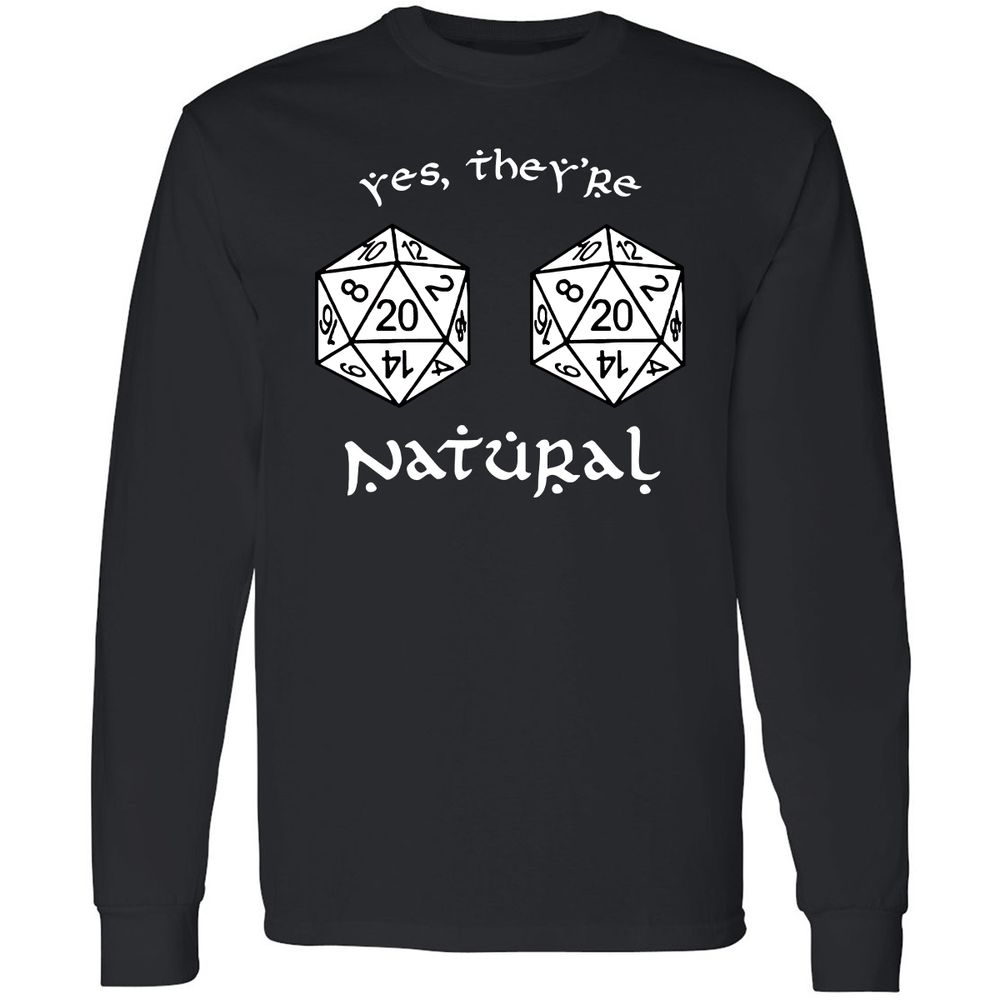 They Are Natural Long Sleeve T-Shirt - Black - 1