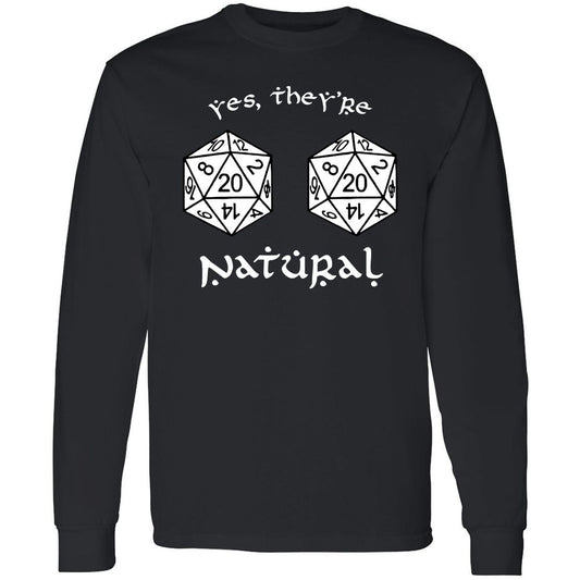 They Are Natural Long Sleeve T-Shirt - Black - 1
