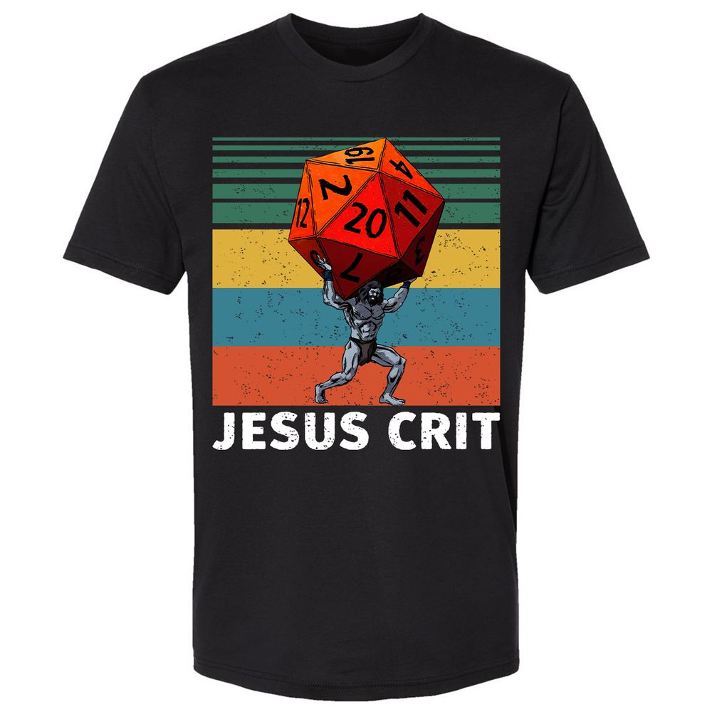 Jesus Crit Premium Unisex T-Shirt - Black - 1