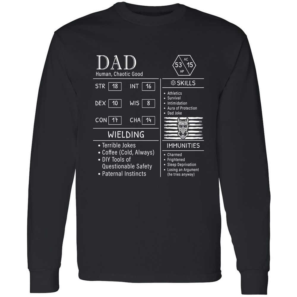Dad Stats New - Black - 1