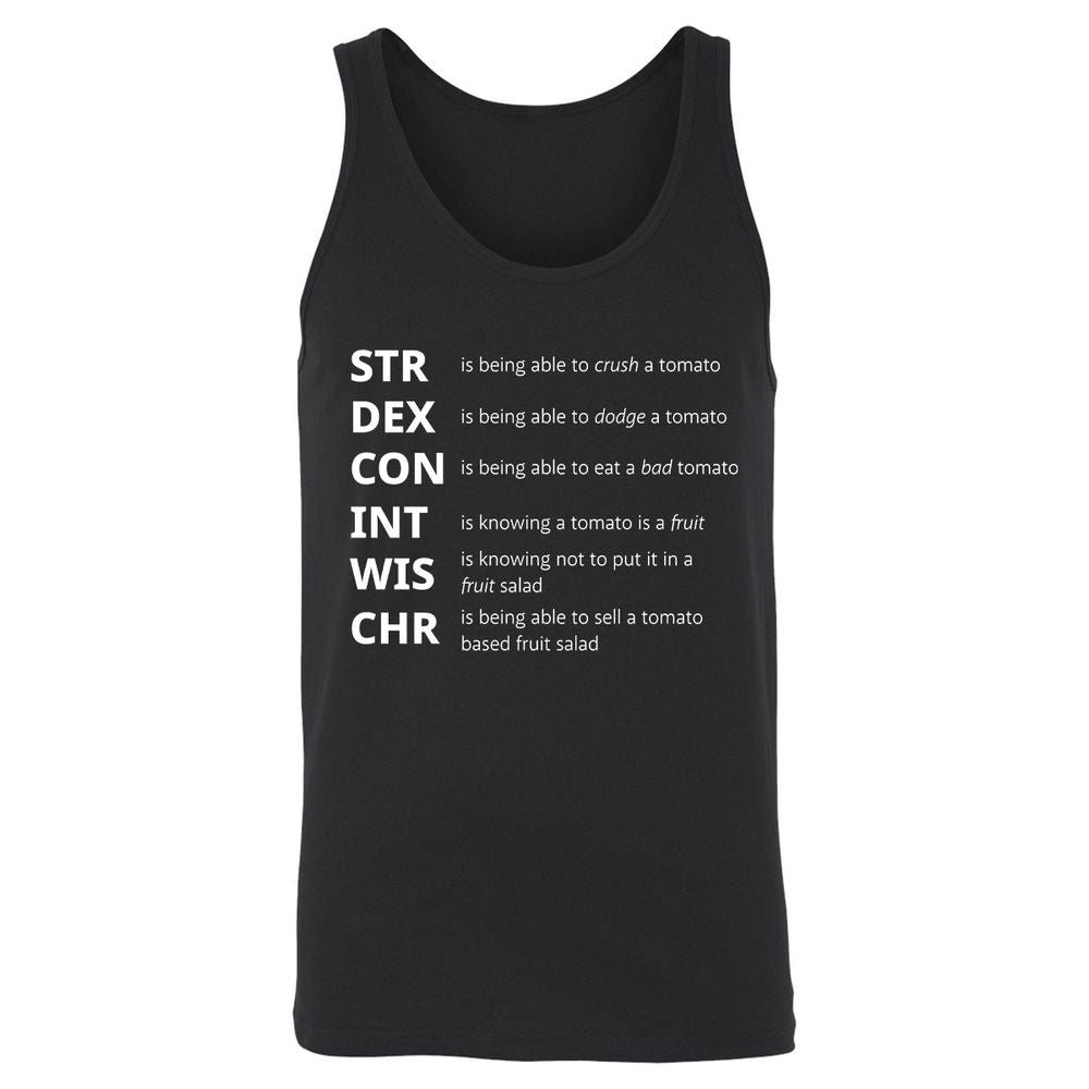 Tomato Stats – RPG Meme Edition - Black - 1