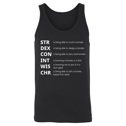 Tomato Stats – RPG Meme Edition - Black - 1