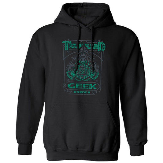 Train Hard, Geek Harder - Black - 1