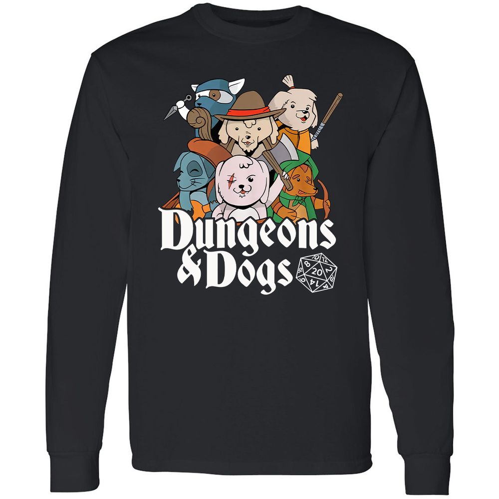 Dungeons & Dogs Long Sleeve T-Shirt - Black - 1