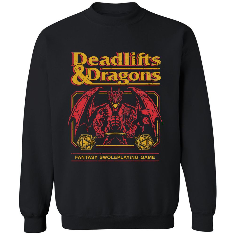 Deadlifts & Dragons - Black - 1