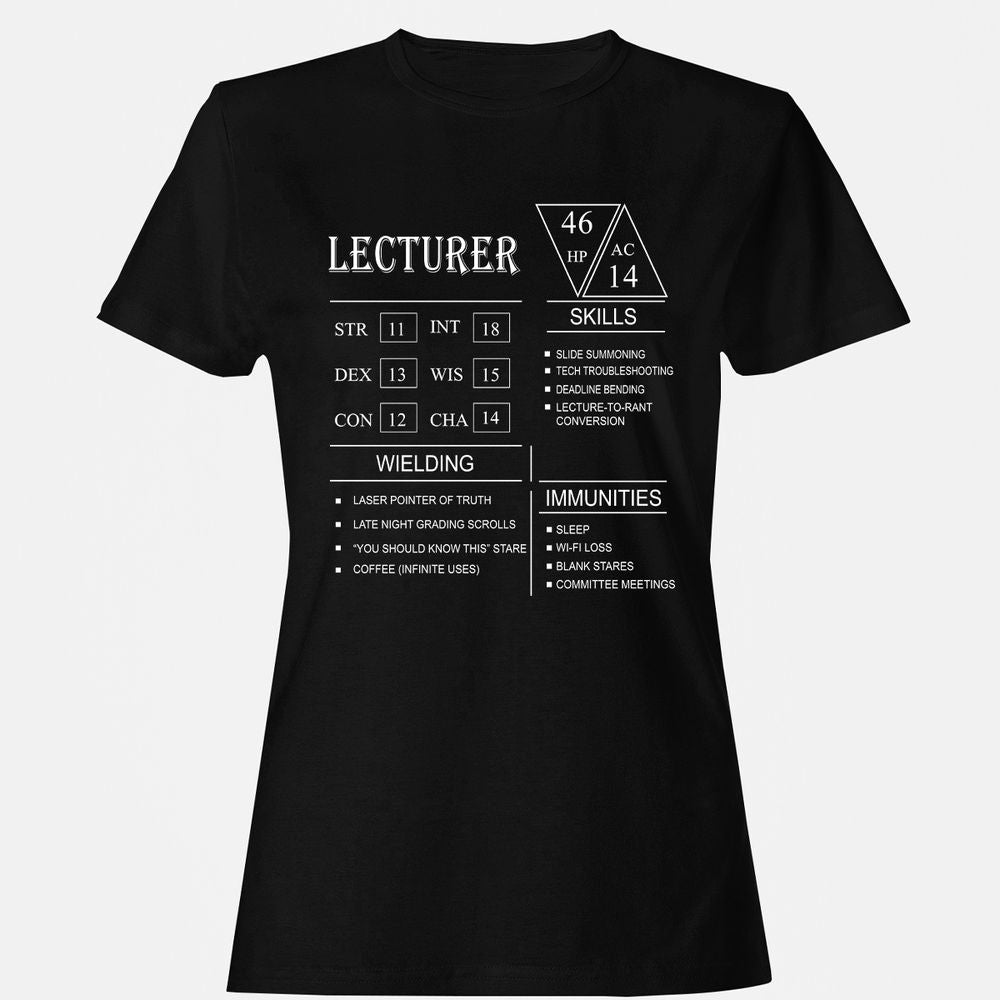 Lecturer New Women's T-Shirt - Black - 1
