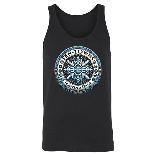 Ten-Towns Icewind Dale Unisex Jersey Tank - Black - 1