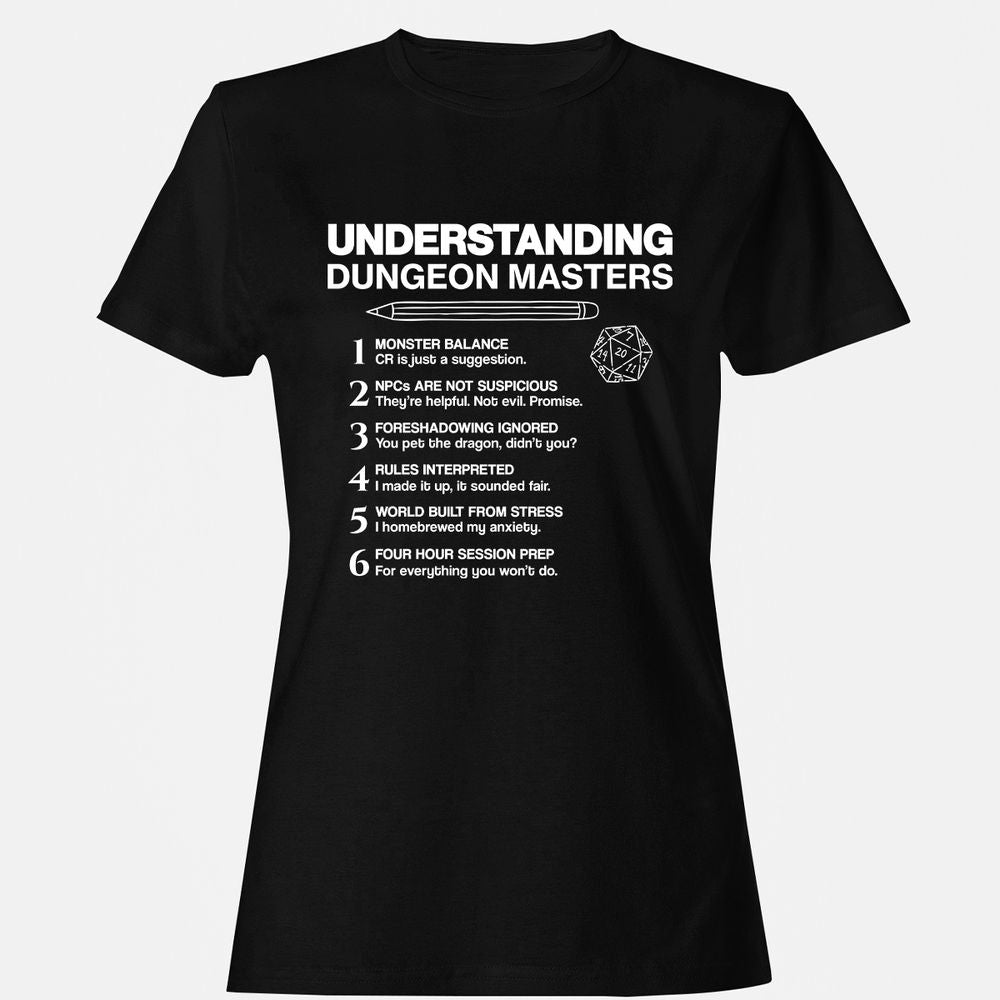 Understanding Dungeon Masters Women's T-Shirt - Black - 1
