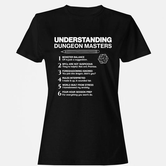 Understanding Dungeon Masters Women's T-Shirt - Black - 1