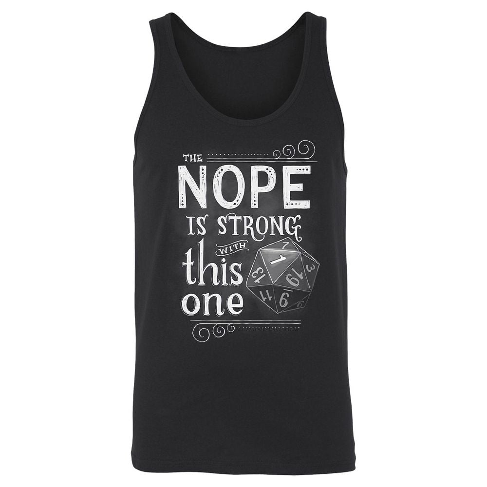 The NOPE is Strong with This One Unisex Jersey Tank - Black - 1