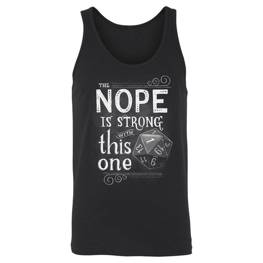 The NOPE is Strong with This One Unisex Jersey Tank - Black - 1