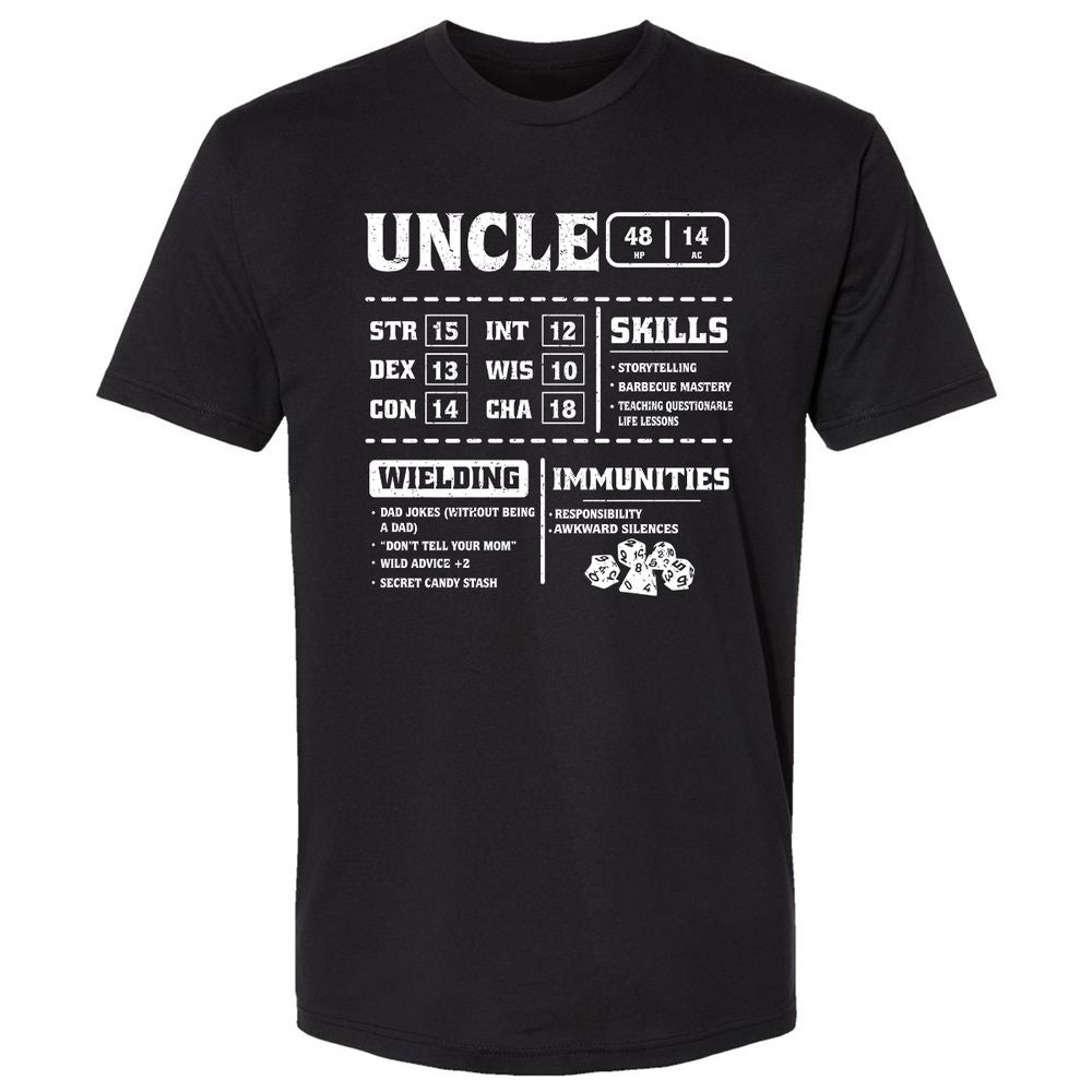 Uncle Stats Premium Unisex T-Shirt - Black - 1