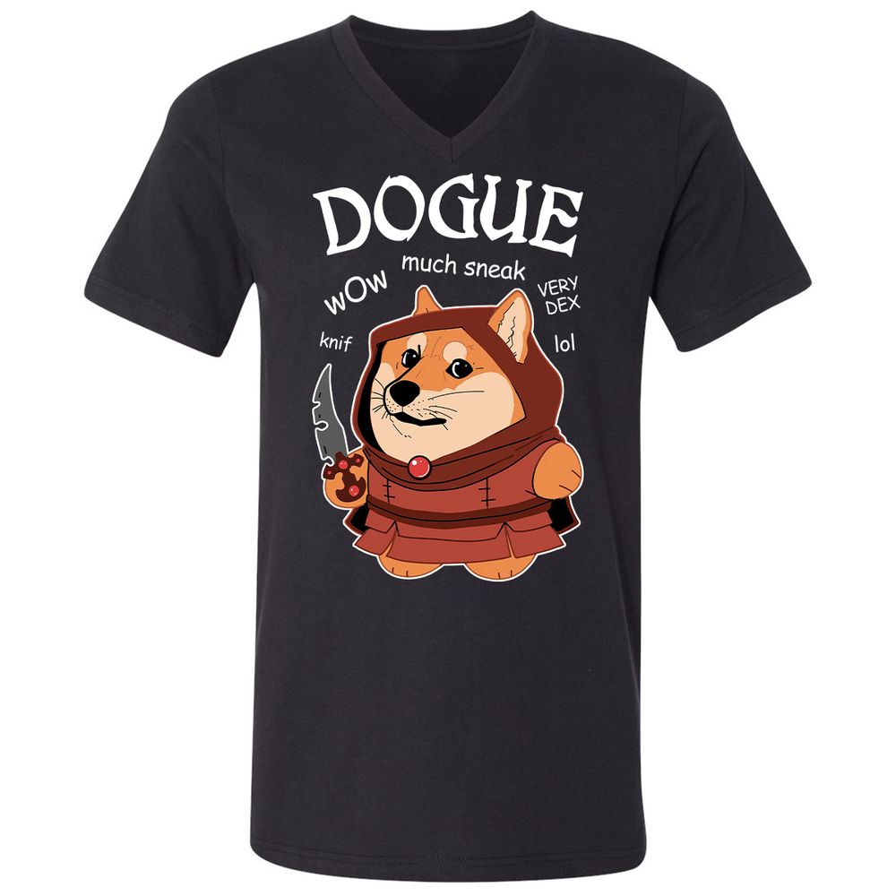 Dogue Class Unisex V-Neck T-Shirt - Black - 1