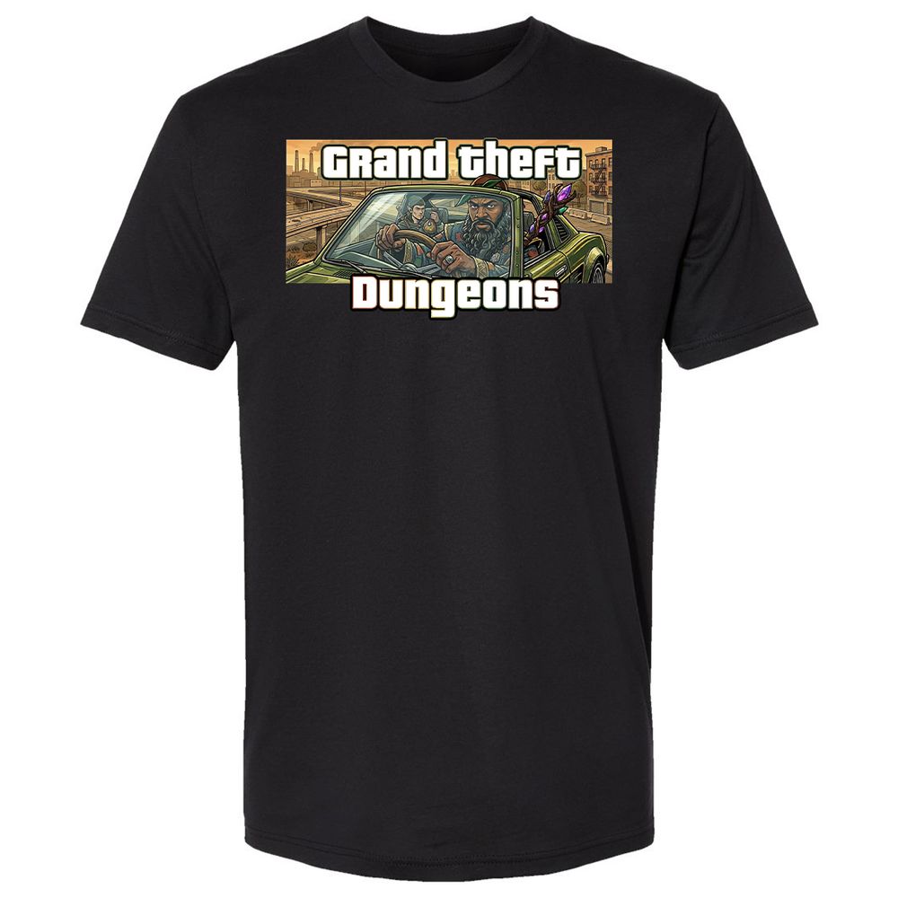 Grand Theft Dungeons Premium Unisex T-Shirt - Black - 1