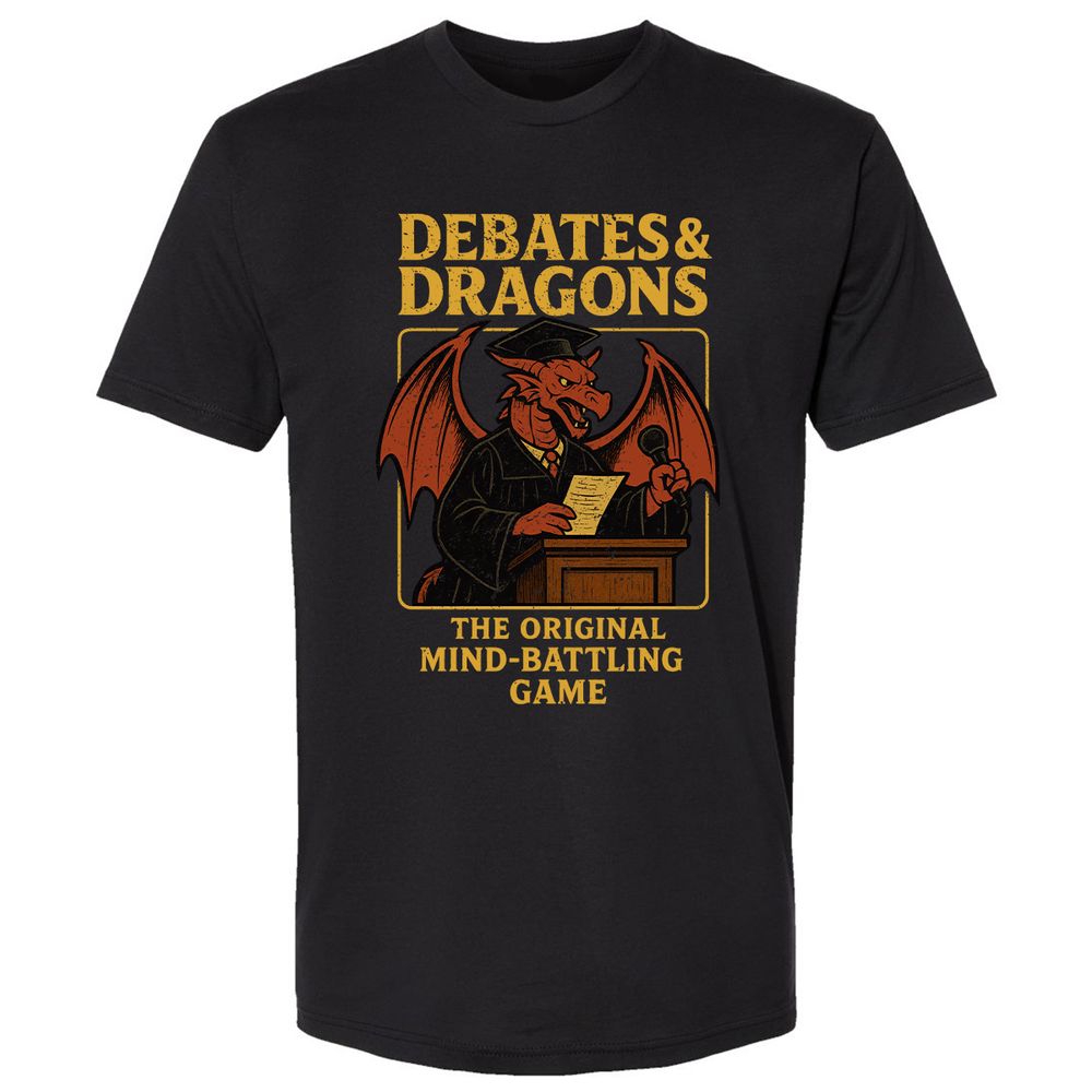Debates & Dragons Premium Unisex T-Shirt - Black - 1