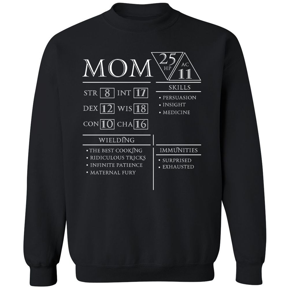 Mom Stats - Black - 1