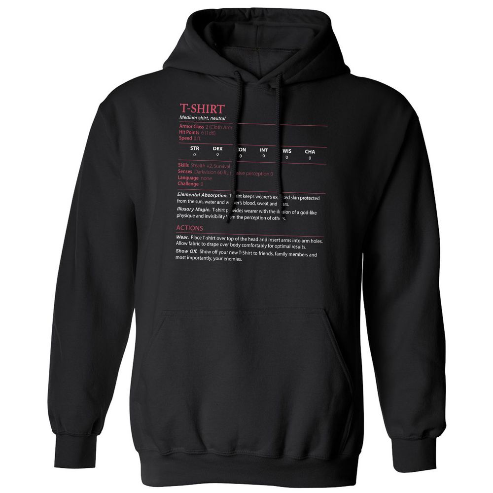 T-Shirt Classic Unisex Hoodie - Black - 1