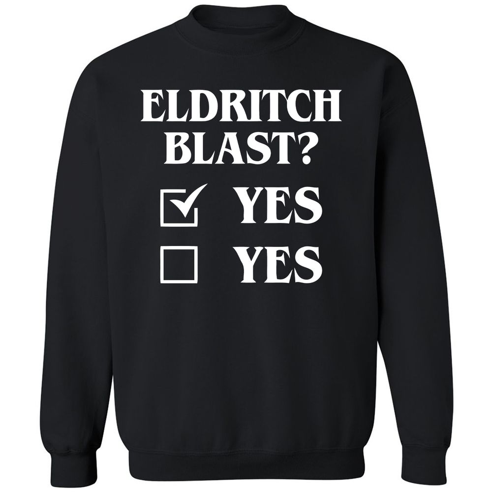 Eldritch Blast Yes Classic Unisex Sweatshirt - Black - 1