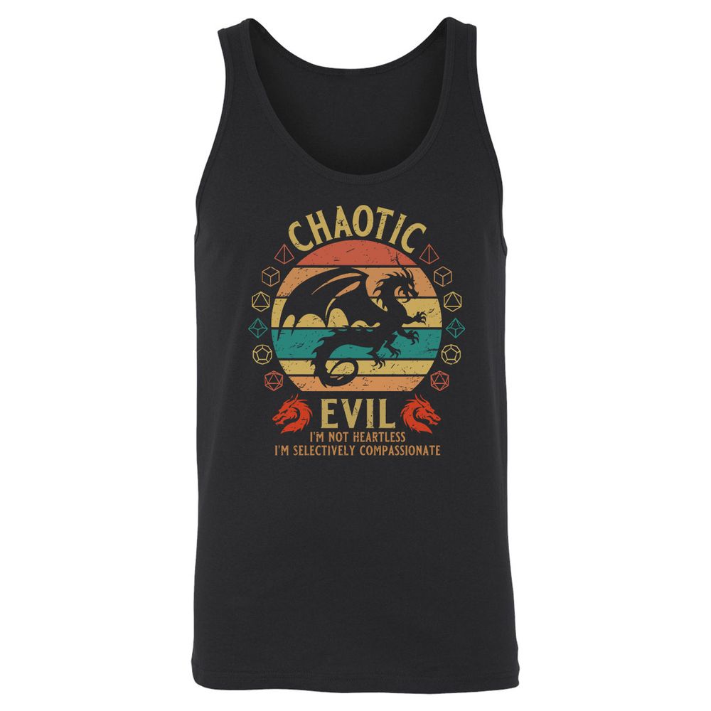 Chaotic Evil Unisex Jersey Tank - Black - 1