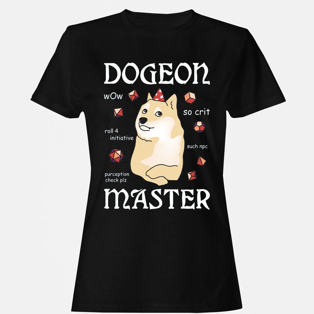 Dogeon Master Women's T-Shirt - Black - 1