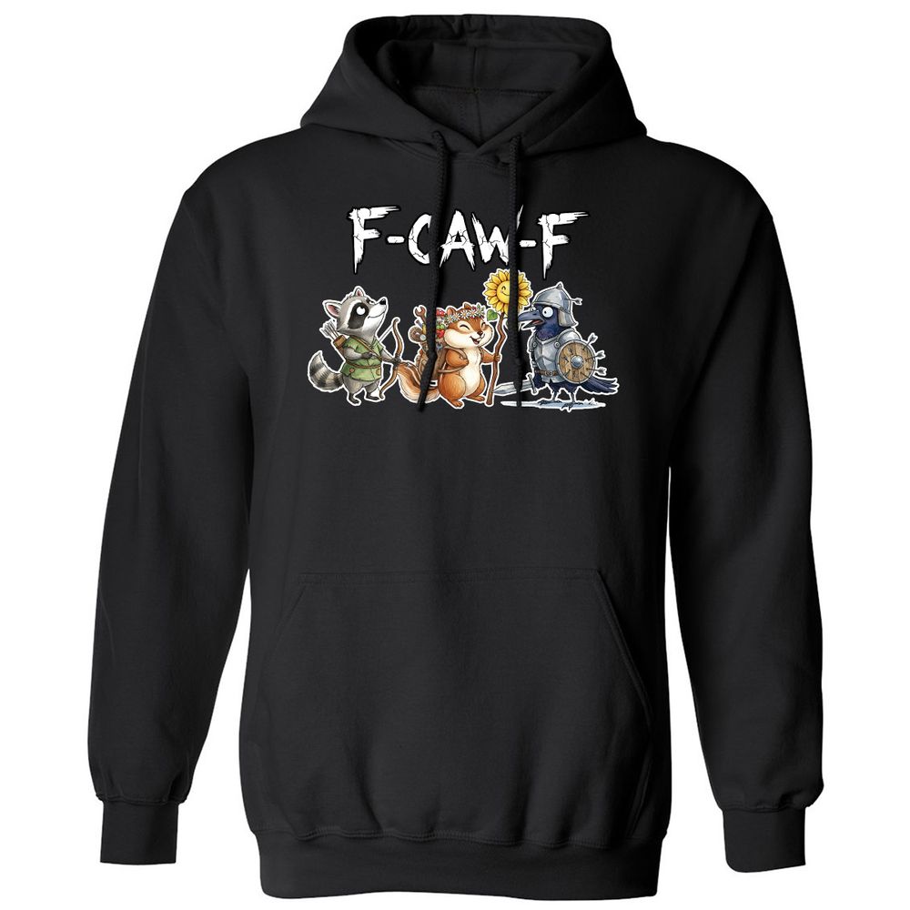 F-CAW-F Adventuring party Classic Unisex Hoodie - Black - 1
