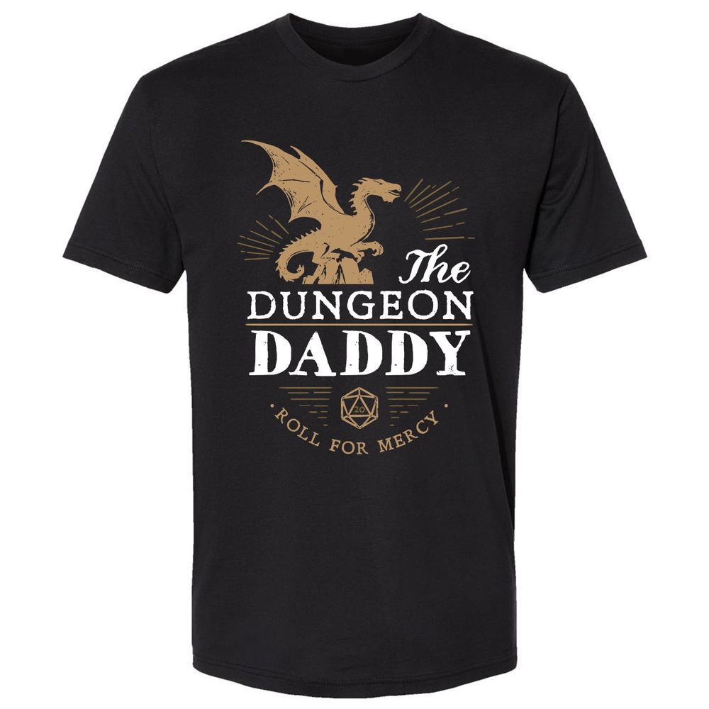 Dungeon Daddy Roll For Mercy Premium Unisex T-Shirt - Black - 1