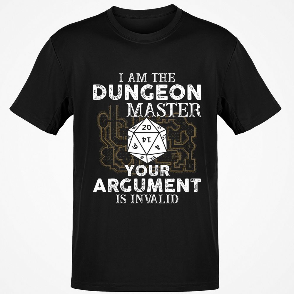 I Am the Dungeon Master – Your Argument Is Invalid - Black - 1