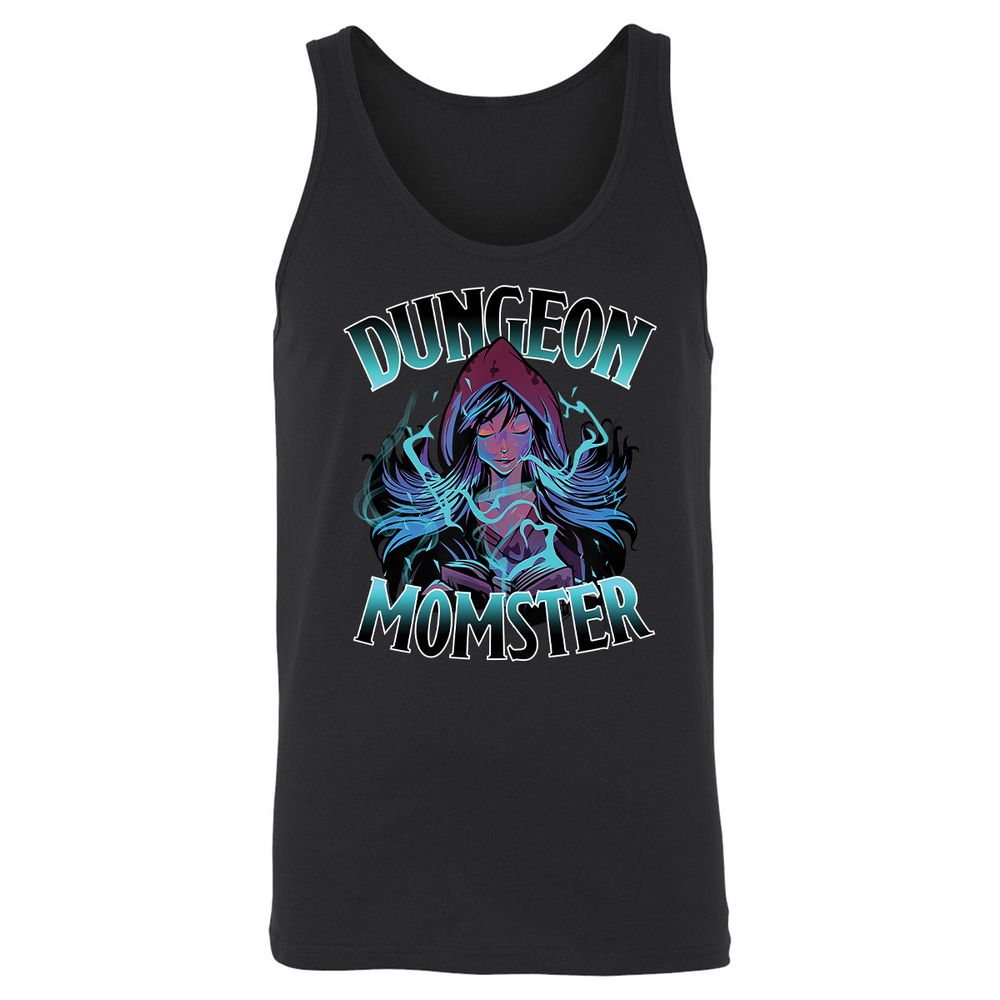 Dungeon Momster Unisex Jersey Tank - Black - 1