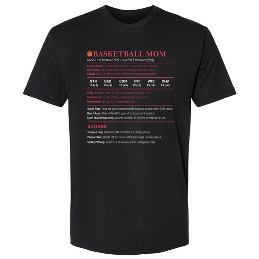 Basketball Mom Premium Unisex T-Shirt - Black - 1
