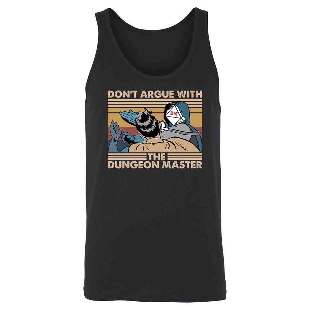 Don't Argue With The DM Unisex Jersey Tank - Black - 1