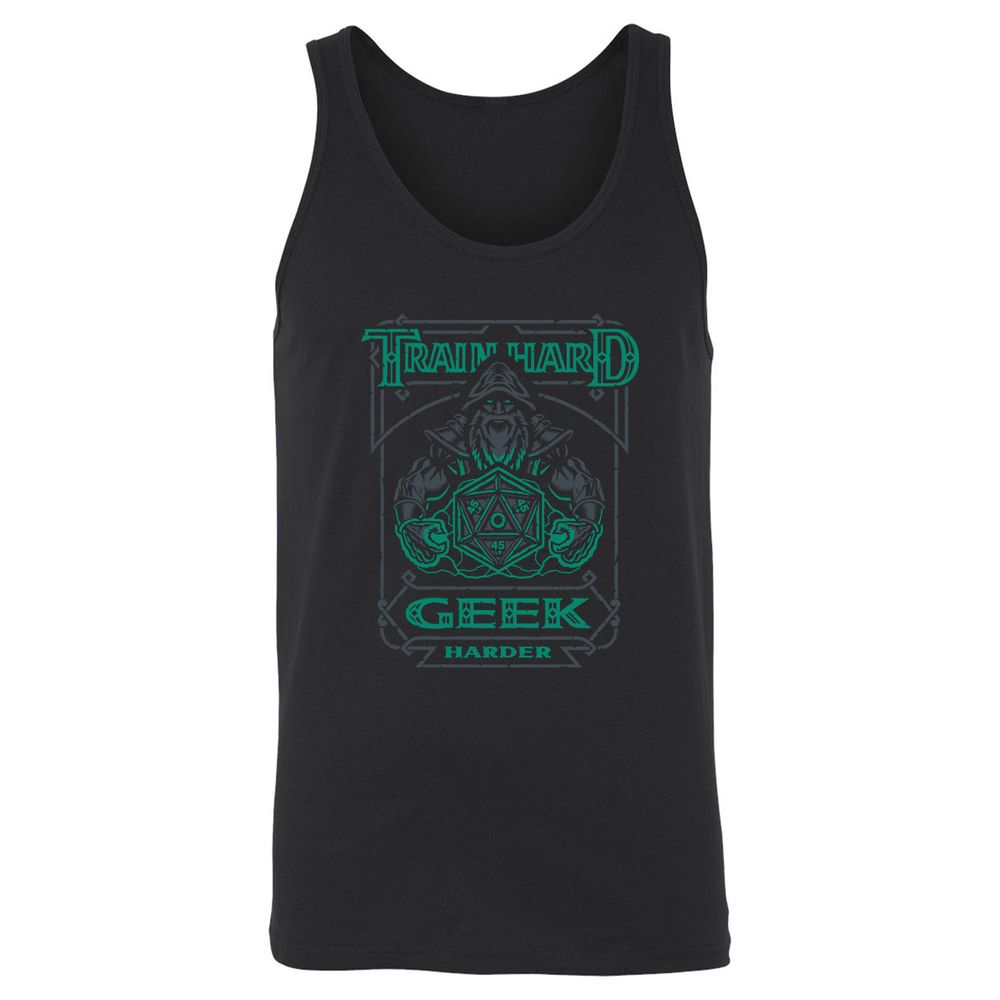 Train Hard, Geek Harder - Black - 1