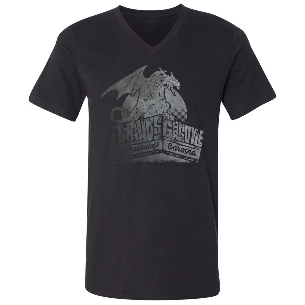 Strahd’s Gargoyle Unisex V-Neck T-Shirt - Black - 1