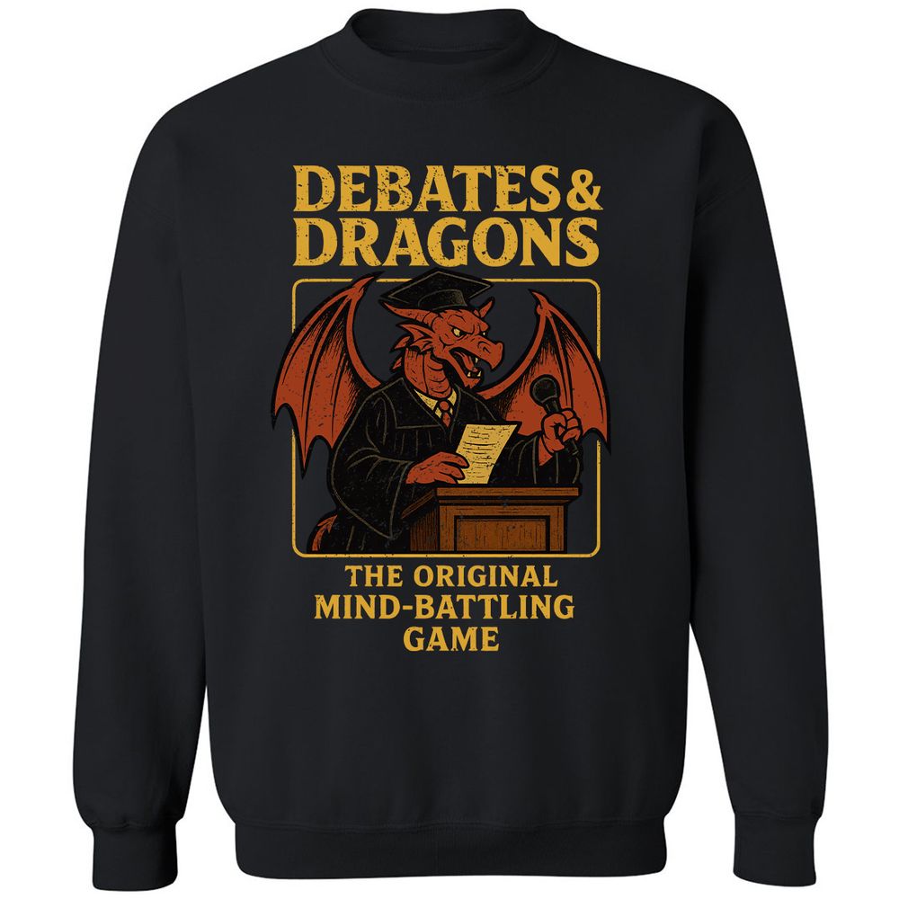 Debates & Dragons Classic Unisex Sweatshirt - Black - 1