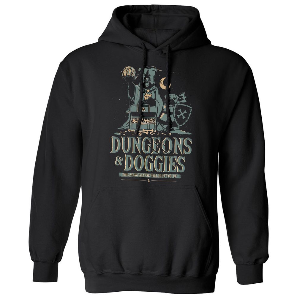 Dungeons & Doggies Classic Unisex Hoodie - Black - 1