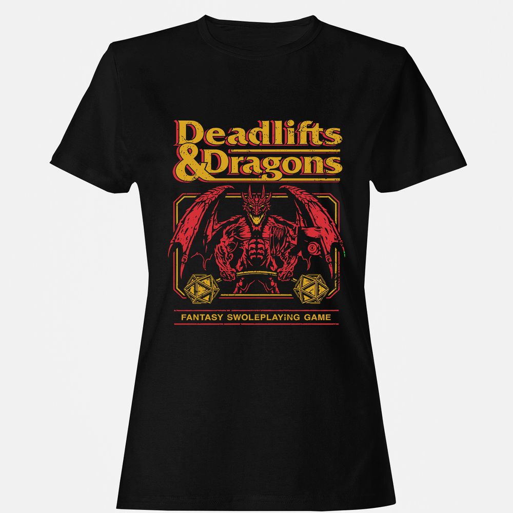 Deadlifts & Dragons - Black - 1