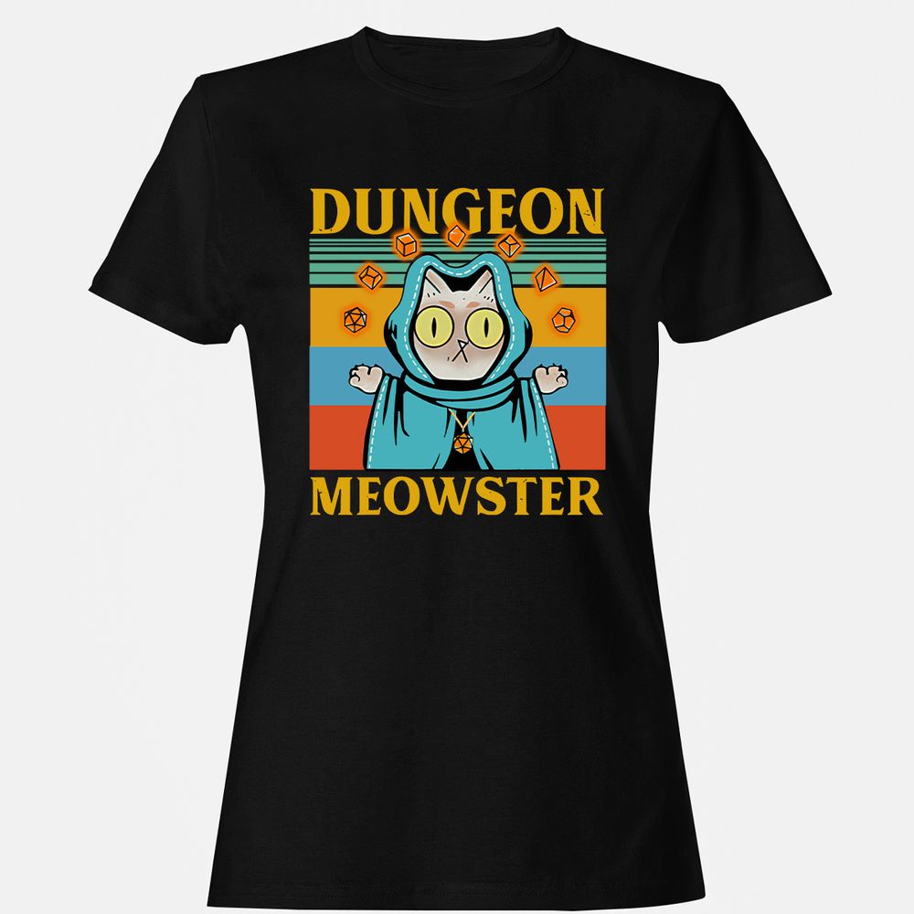 Dungeon Meowster Women's T-Shirt - Black - 1