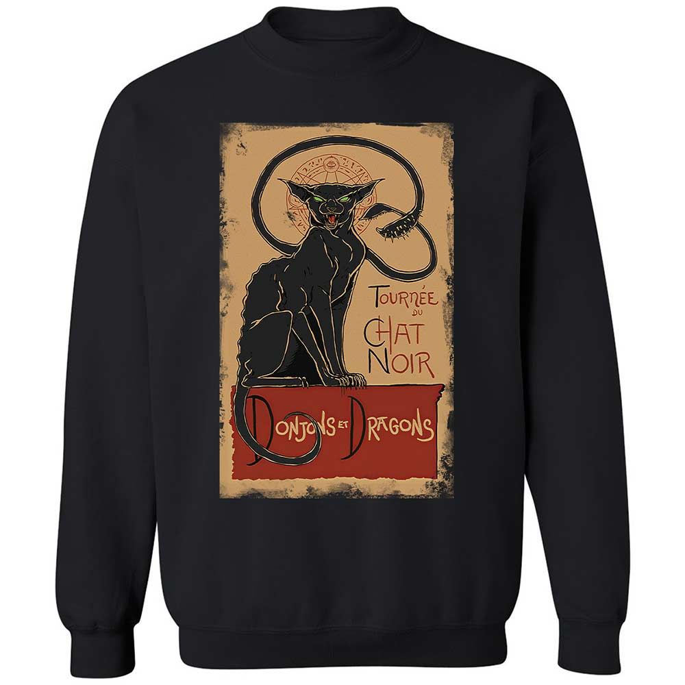 Tournee Du Chat Noir Classic Unisex Sweatshirt - Black - 1