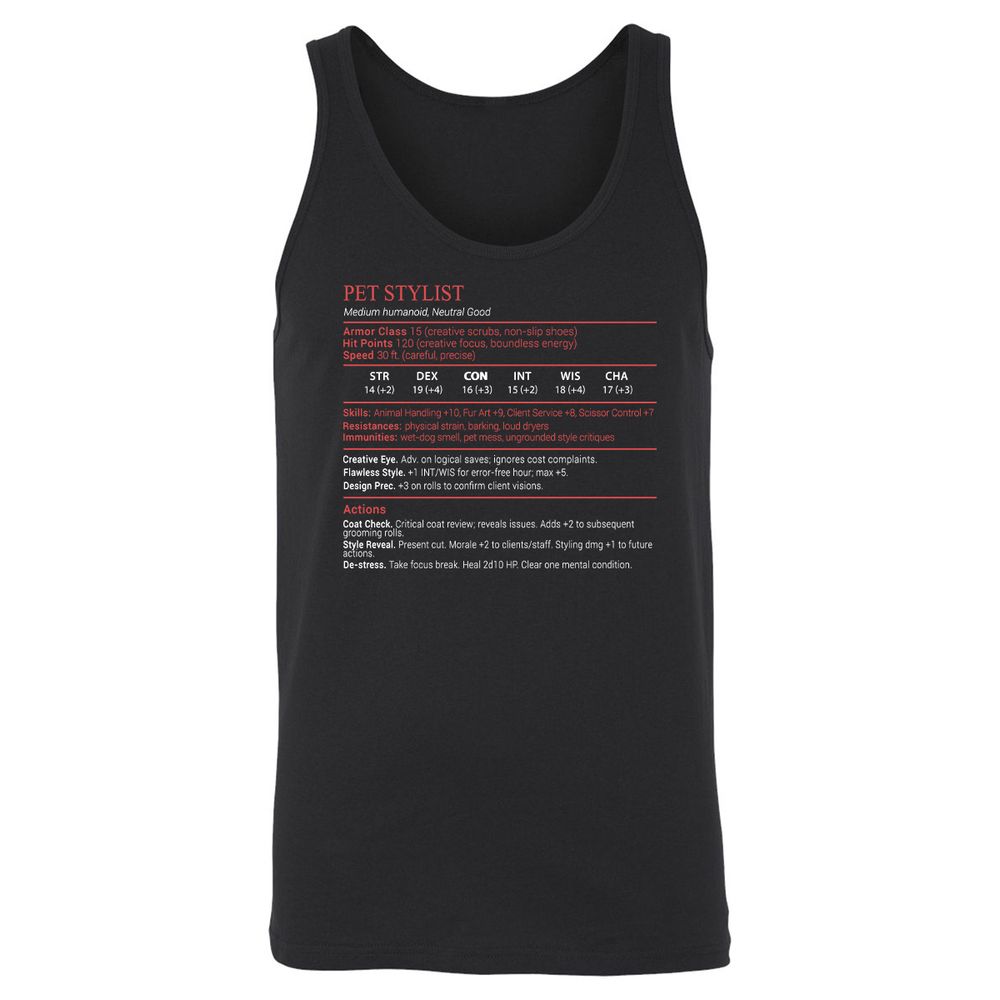 Pet Stylist Stats Block - Black - 1