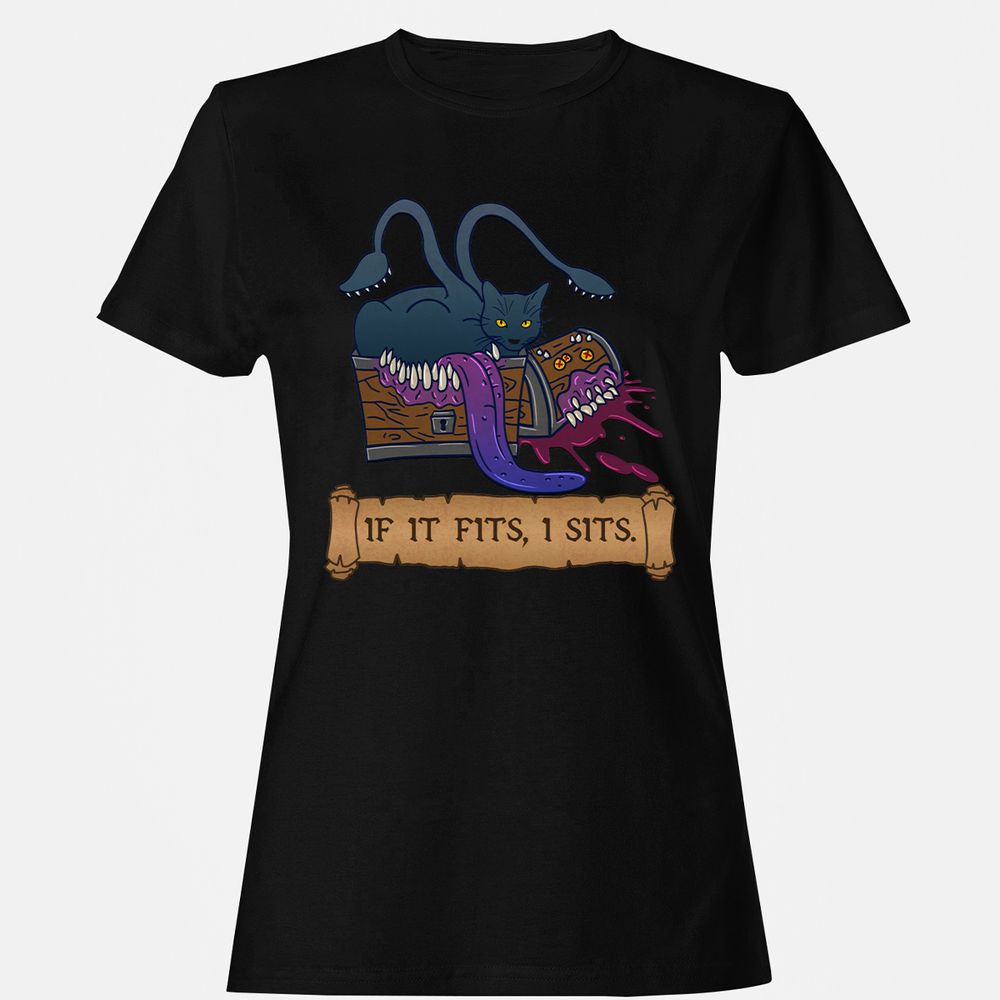 If It Fits I Sits Women's T-Shirt - Black - 1