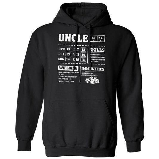 Uncle Stats Classic Unisex Hoodie - Black - 1