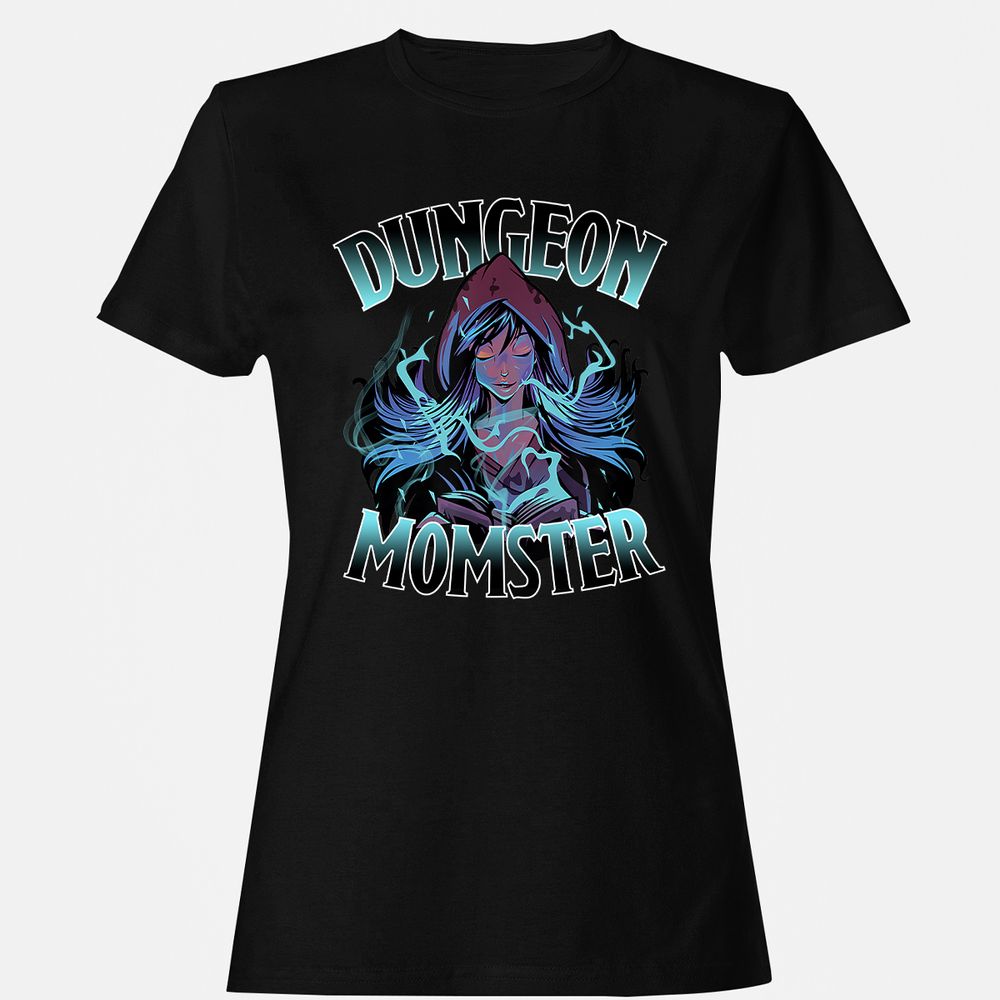 Dungeon Momster Women's T-Shirt - Black - 1