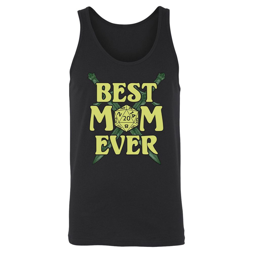 Best Mom Ever Unisex Jersey Tank - Black - 1