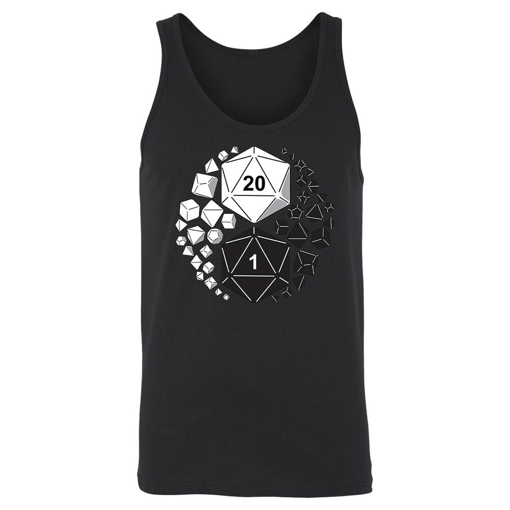Gaming Yin Yang Unisex Jersey Tank - Black - 1